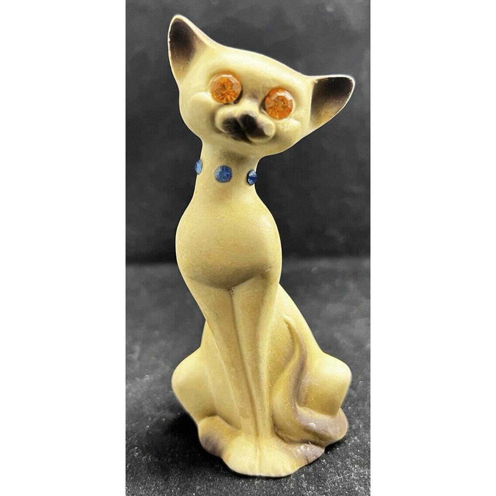 Roselane Vintage Ceramic Siamese Cat Figurine Japan.‎ *Pre-Owned*